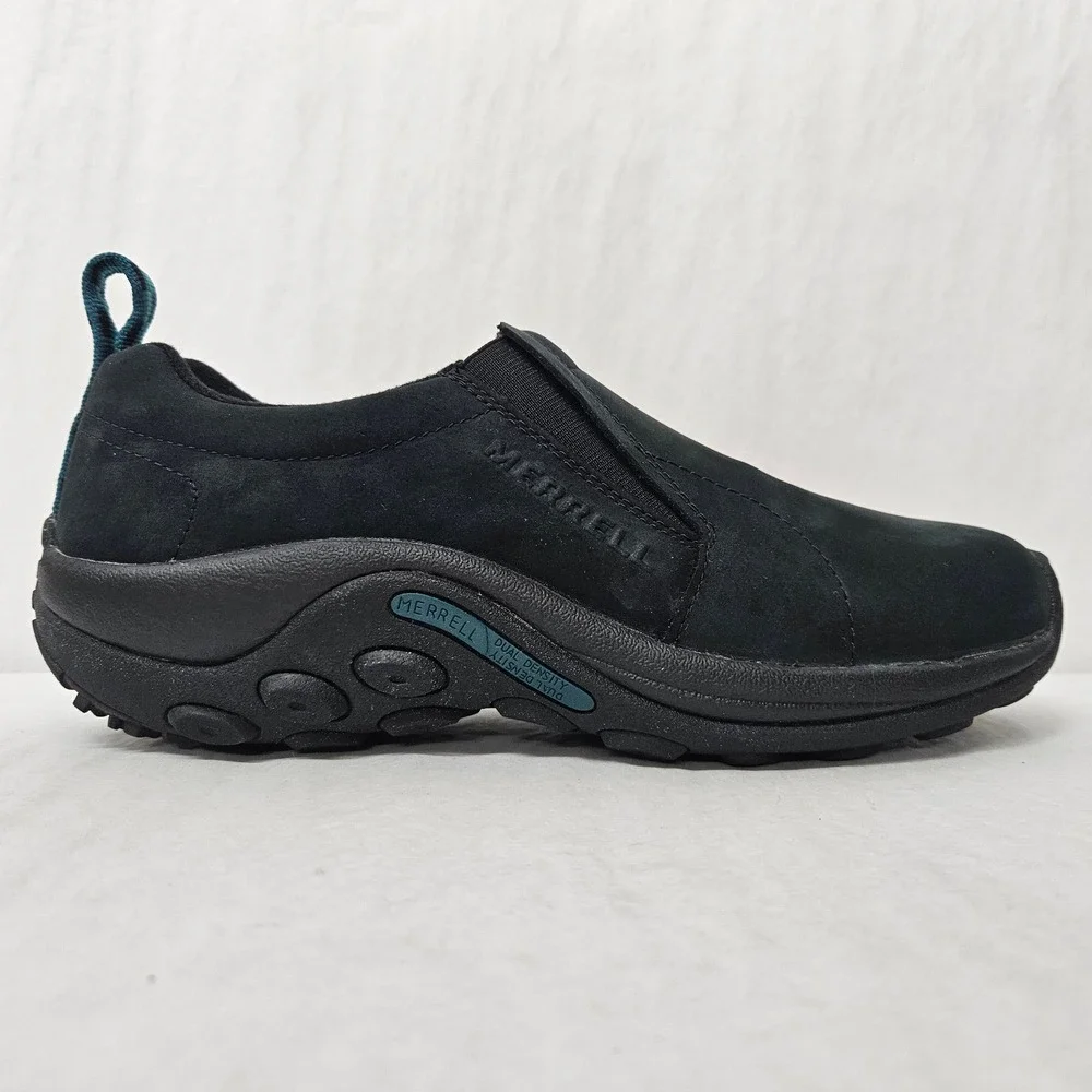 Merrell Jungle Moc Suede Slip On Shoes J55992 Black Womens Size 10